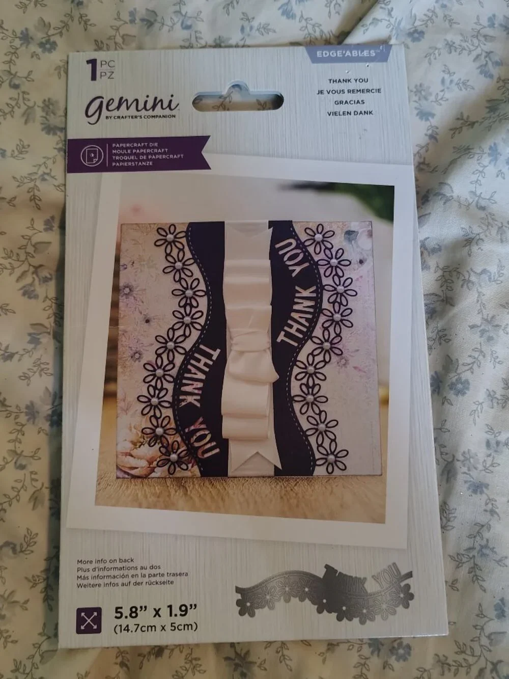 Gemini Edge'ables Craft Die Set - Thank You